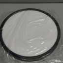 hykolity 12 Inch Selectable CCT LED Round Flat Panel Light, 24W 3000K/4000K/5000K, Edge-Lit Flush Mount Ceiling Light Fixture for Kitchen, Bedroom, Laundry and Closet Room, Black