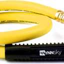 WYNNsky Hybrid Lead in Air Hose 3/8" X 30"(1/4 in. MNPT Ball Swivel x 1/4 in. FNPT Ends) 300 PSI Max Working Pressure, Heavy Duty Air Compressor Hose