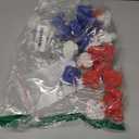 24 Pack 2'' Patriotic Rubber Ducks with Cards 4th of July Party Favors 250th Anniversary Baby Bath Toys Mini Duck Squeeze Squeak Summer Beach Pool Fourth July Supplies Red White Blue Gift Memorial Day