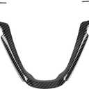 JeCar Steering Wheel Trim Cover Interior Decoration Trim Kit for 2014-2020 Jeep Grand Cherokee & Jeep Cherokee, Carbon Fiber Texture