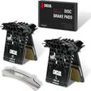 Bike Brake Pads Resin Metal for Shimano L05A L05a-rf Wide Type Flat Mount Calipers with Cooling Fin,30mm Friction Lining 42mm Backplate,Fits Fits XTR, XT, SLX, Deore, Alfine and CUES Series
