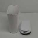 5 Gallon Motion Senor Bathroom Trash Can with Lid, Automatic Garbage Can Touchless, Smart Plastic Waste Basket for Narrow Spaces, Bathroom, Office, Bedroom, Living Room (White)