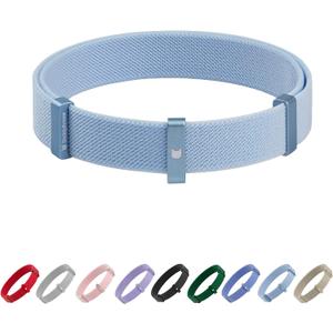 Safety Cat Collar - U.S. IDA Gold Awarding Design, Stretch Elastic Quick Release, Non Breakaway - Light Weight for Kitten, Neck Fit 7.8'-15.7' for All Small Large Cat,M(Sierra Blue)