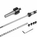 PM-002/MT2 Pen Mandrel Kit with 5pc Bush, 7mm Drill Bit and Mandrel Saver, MT2 for woodturning.