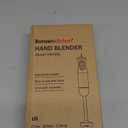 Bonsenkitchen Hand Blender, Immersion Blender with 2 Mixing Speed, Electric Handheld Mixer Portable Stick Mixer with Stainless Steel Blades for Soup, Smoothie, Puree, Baby Food (Single, Black)