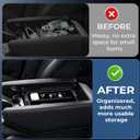 Double Layer Center Console Organizer Tray Storage Box for Lexus TX TX350/TX500h/TX550h+ 2026 2025 2024, Interior Accessories Armrest Insert Tray for 2024-2026 TX 350 500h 550h+, Black
