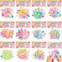 3 x Golray 12pcs Mochi Fufu Toys Kids Party Favors, 2.6" Bulk Squeeze Stress Relief Sensory Fidget Toy for Adult, Valentine's School Gift Prize, Easter Egg Stuffers Birthday Pinata Goodie Bag Filler