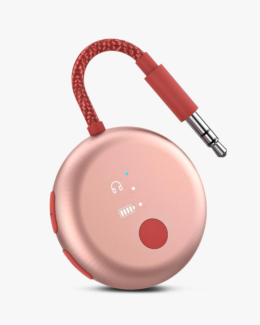 Avantree SoundJet R1  25Hr Airplane Bluetooth Adapter for All AirPods (Pro/Max) with Qualcomm Chipset & aptX Adaptive, Wireless Audio Transmitter for Flight Travel, Works with Bose & Other Headphones