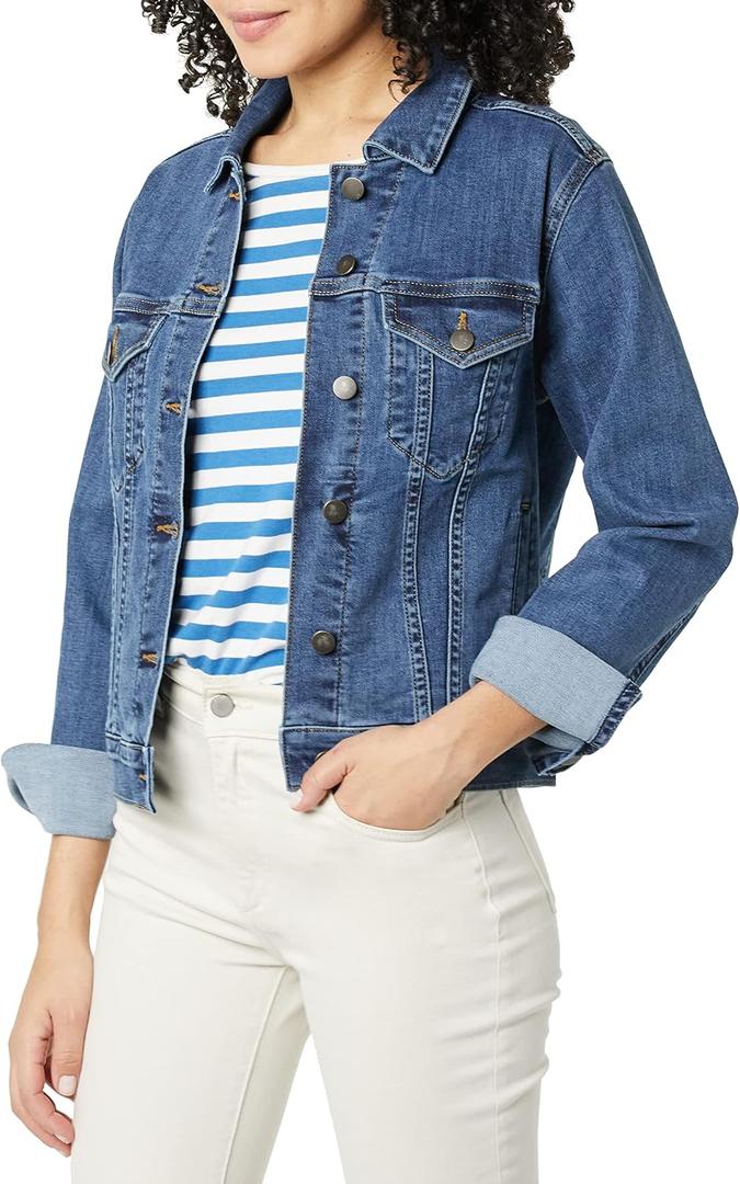 Amazon Essentials Women's Denim Jean Jacket M