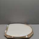 Bemis 1500EC Durable Wood Toilet Seat with Easy Clean Hinges, Made in USA, Elongated, Biscuit