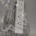 Surge Protector Power Strip - 10 FT Extension Cord, Power Strip with 12 Widely AC Outlet 3 USB, Flat Plug, Wall Mount Overload Protection, 1050J, Desk Charging Station for Home Office, ETL Listed (White)