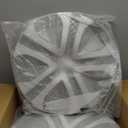 ECOTRIC 17" Hubcaps Wheel Covers Wheel Skins Compatible with 2013-2018 Toyota RAV4 LE, R17 Wheel Rim Cover, 5 Spoke, Silver/Black Plastic - Set of 4