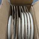 GBHOME Ceramic Dinnerware Sets for 8, 24 Pieces Stoneware Plates and Bowls Sets, Reactive Glaze Dishes -Scratch Resistant, Dishwasher&Microwave Safe, Pale Khaki