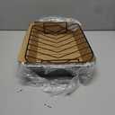 Glad Roasting Pan Nonstick 11x15 - Heavy Duty Metal Bakeware Dish with Rack - Large Oven Roaster Tray for Baking Turkey, Chicken, and Veggies