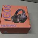 NUBWO Wireless Gaming Headset with Mic for Ps5 Ps4 PC, Zero Interference, 100-Hour Battery All-Day Play, 23ms Sync for Fortnite & Call of Duty/FPS Gamers, Triple Mode All Devices Compatible - Blue