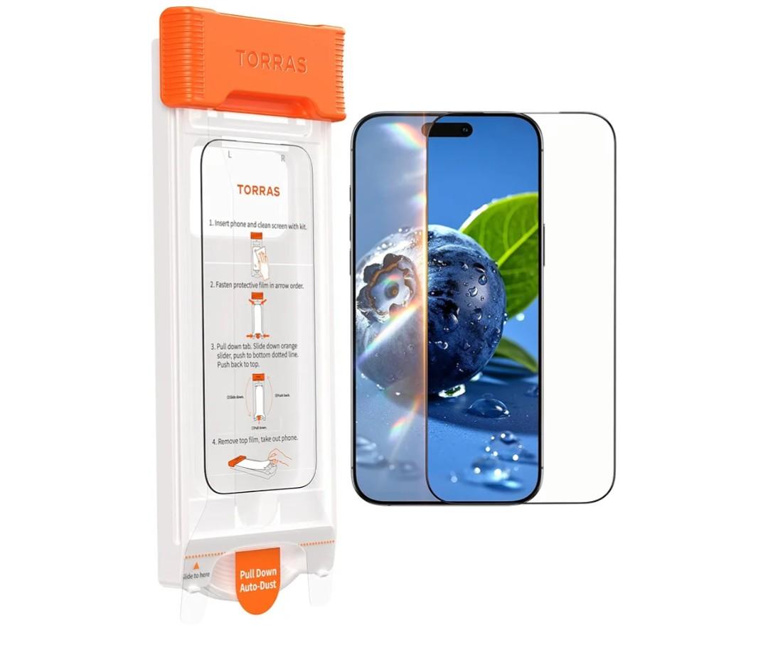 TORRAS OrigArmor for iPhone 17 Pro Max Screen Protector [100% Anti Reflection][3D Full Coverage Fit] Military-Grade Shatterproof 9H+ Tempered Glass Anti-Scratch Screen Protector 17 ProMax 6.9" 1-Pack