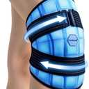 Comfpack Knee Ice Pack Wrap, 2 Hours Long Lasting Coldness Ice & Compression Therapy Flexible Ice Pack for Knee Replacement Surgery, Arthritis Pain, ACL, Swelling, Sports Injuries(23" × 10.3")