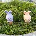 4 Pcs Plant Terracotta Self Watering Spikes, Vacation Plant Self Watering Devices, Clay Plant Watering Stakes Suitable for Indoor Plant Watering Globes Bunny Gifts Women Mom Grandma Wife Rabbit