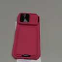 SSLOTSCASE for iPhone 17 Pro Case Wallet with Card Holder & Camera Cover Stand & Hidden Kickstand & Slide Camera Lens Cover, Heavy Duty Rugged Protection Phone Case Cover for iPhone 17 Pro 2025, Pink