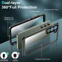 SPIDERCASE Designed for Samsung Galaxy S23 Plus Case Waterproof,Built-in Screen & Camera Lens Protector[IP68 Underwater][Military Grade Shockproof] Full Body Protection Phone Case, Black/Clear