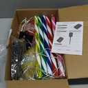 Outdoor Christmas Decorations Solar Pathway Lights, Set of 5 Lollipops Peppermint Stake Lights, 8 Modes Candy Cane Walkside Lights, Outdoor Xmas Decoration for Walkway,Yard