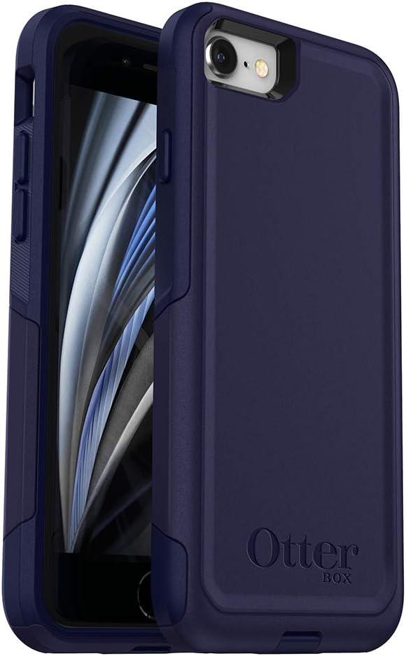 OtterBox iPhone SE 3rd & 2nd Gen, iPhone 8 & iPhone 7 (not Compatible with Plus Sized Models) Commuter Series Case - Indigo Way, Slim & Tough, Pocket-Friendly, with Port Protection (Blue)