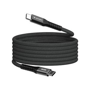 Verbatim 60W Magnetic Sync & Charge Cable 4.72 in  Black