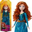 Mattel Disney Princess Merida Doll in Sparkling Fashion with Removable Skirt, Tiara and Shoes, Posable & Collectible, Inspired by Brave Movie, Small