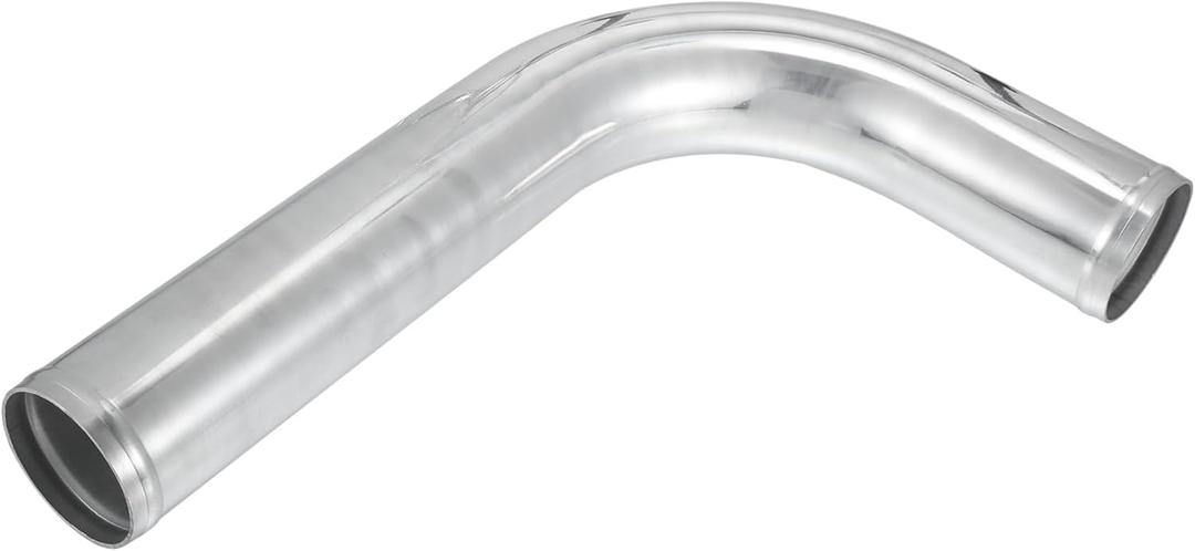 Universal 90 Degree L Shape Bend Elbow Intercooler Pipe Air Intake Tube 2.5" OD 63mm OD 500mm 19.69" Length Intercooler Pipe Aluminum Alloy Vehicle Components