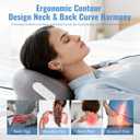 Smooth Spine Triple Fusion Back Massager for Sciatica Pain Relief Deep Tissue Neck Massage Device with Heat for Chronic Support Portable Electric Massagers for Sciatic Nerve and Lumbar Relief