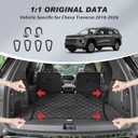 Karltys Envelope Style Cargo Net for 2018-2024 2025 2026 Chevy Traverse Accessories, Elastic Rear Trunk Mesh Cargo Net for Traverse Heavy Duty Nylon Mesh Storage Netting with Metal Hooks