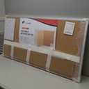 VIZ-PRO Large Cork Bulletin Board/Foldable Noticeboard, 48 X 48 Inches, Silver Aluminium Frame