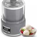 Ice Cream Maker Machine, 2.1 Quart Double Insulated Machine, Soft Serve Ice Cream, Gelato, Sorbet and Frozen Yogurt Maker, Fast Cooling, Visible Feeding Port, Easy 3-Button Control
