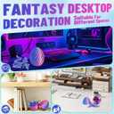 3D Printed Flying Dragon in Egg - Easter Egg with 9" Flexible Winged Dragon Inside, Colorful Fidget Toy, Birthday Gift, Desk Pet Figure (Red Blue)