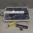 Folding Step Stool, Step Stools with Handle for Elderly Adults, Metal Stepping Stool with Adjustable Handrail in Kitchen, Bathroom, Bedroom, 330 Lbs Capacity