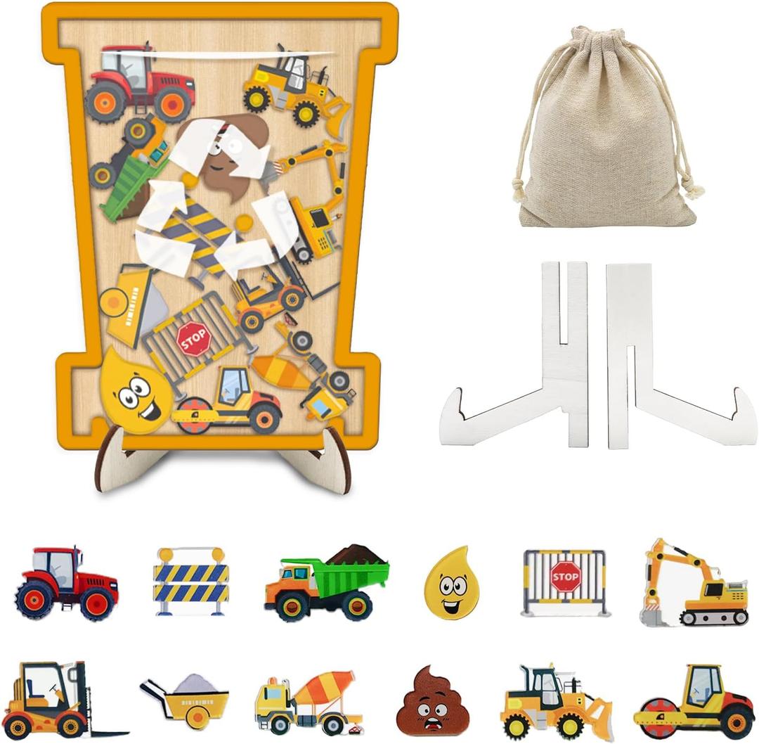 Reward Jar for Kids, Construction Themed Classroom Reward Jar with Classroom Students Potty Training Rewards Jars Incentive for Boys Girls Positive BehaviorConstruction Cars
