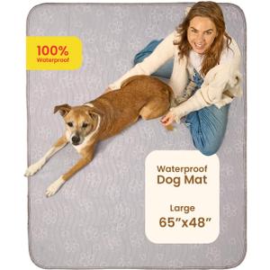 IMPROVIA Reusable Puppy Pad  Waterproof, Extra-Absorbent, Washable Pee Pad for Dog Training, Whelping, & More  Protect Your Floors & Pet with Quick-Drying Potty Pad. (Large - 65" x 48")