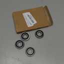 uxcell F6202-2RS Flanged Ball Bearing 15x35x11mm Double Sealed Chrome Steel Bearings 4pcs