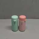 Mini Water Bottles 5oz Pack of 2, Small Insulated Water Bottles for Hot&Cold Drinks, Water Bottle Purse with Carry Handle - 100% Leakproof Perfect for School, Travel...(Mint+Pink)