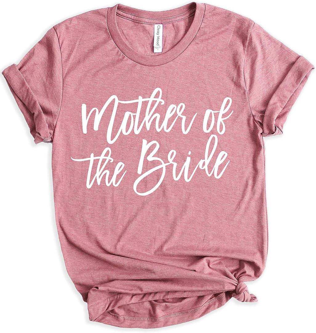 Classy Mood Bride Bachelorette Party Shirts Bridal Party T-Shirt Wedding Party Tshirt Bridesmaid Proposal Gift, L