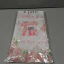 3 Pack Baby Shower Tablecloth Decoration,Watercolor Greenery A Sweet Baby Boy is On The Way Decoration,Waterproof Greenery Baby Shower Tablecloth for Gender Reveal Party (Pink)