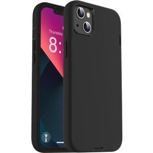 2 x ORIbox for iPhone 13 mini Case for iPhone 12 mini Case Black, [10 FT Military Grade Drop Protection], The Liquid Silicone Heavy Duty Shockproof Anti-Fall Case for iPhone 13/12 mini,5.4 inch, Black