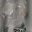 RELBRO Glass Mouthwash Dispenser for Bathroom, 11.8 OZ Refillable Mouthwash Container with Cup, Auto Pour Spout, Bamboo Tray, Funnel, Stickers, Clear, 1 Pcs