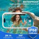 SPORTLINK for iPhone 17 Case - IP68 Waterproof Military Protective Full Body Heavy Duty Shockproof 360 Sealed Dustproof with Camera Screen Protector Phone Cover for iPhone 17 6.3" Mag/Frosted Clear