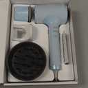 Slopehill Professional Ionic Hair Dryer, Powerful 1800W Fast Drying Low Noise Blow Dryer with 2 Concentrator Nozzle 1 Diffuser Attachments for Home Salon Travel (Matte Blue)