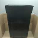 Winco Slender Trash Can, 23-Gallon, Black