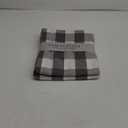 DII Buffalo Check Collection, Classic Farmhouse Tablecloth, 60 x 104, Gray & White