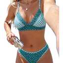 Jolefille Triangle Bikini Sets for Women High Cut Cheeky Swimsuit 2 Piece Bathing Suit Push Up Swim Suits 2026 Cute Teens, M