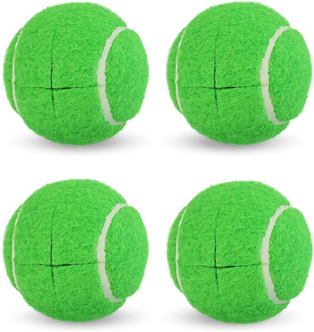 2 x LITIAN 4 Pack Pre-Cut Tennis Balls for Walkers  Heavy Duty Glide Balls with Felt Pads for Walkers & Furniture Legs, Floor Protection, Tennis-Themed Party Decor (Green)