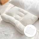 Gurum Premium Latex Pillow, 100% Latex, Organic Cotton, Ergonomic Design, Bed Pillows, Neck Support, Relieves Pressure, Neck and Shoulder Pain